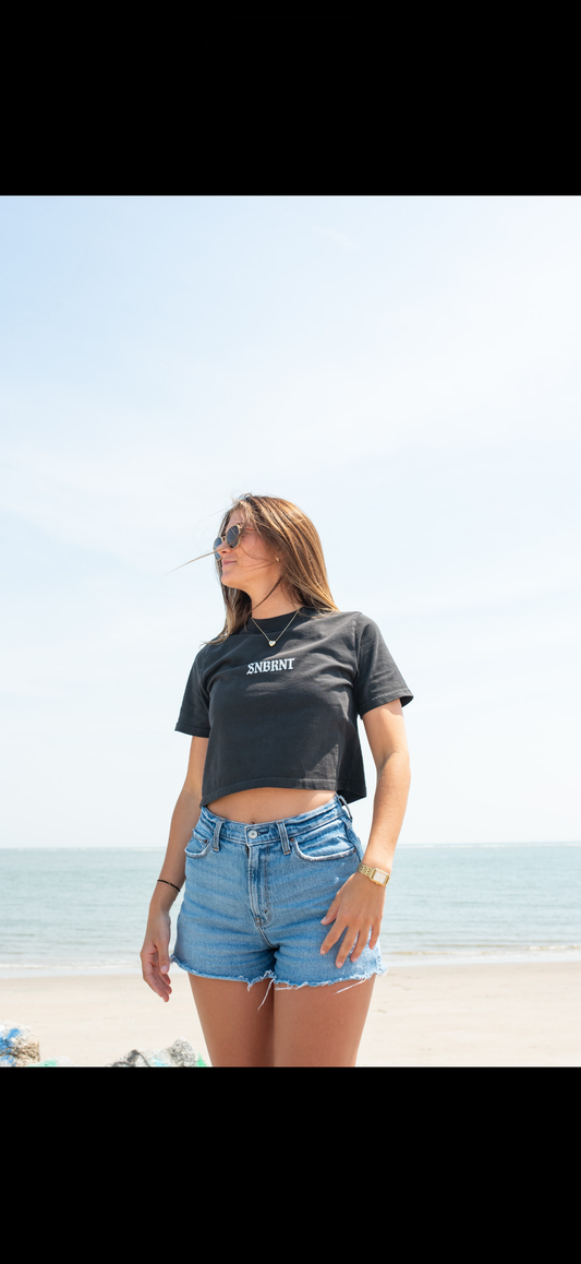 Women's Heavy Gothic Faded Crop