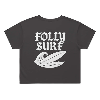 Heavy Faded Surf Crop Womens