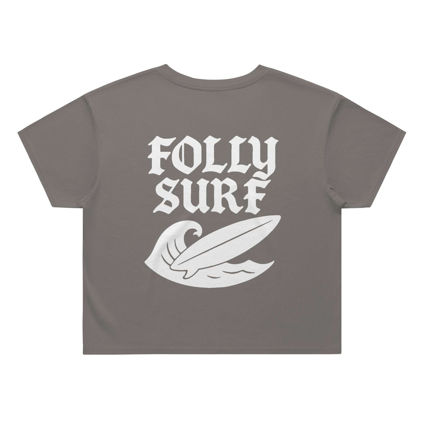Heavy Faded Surf Crop Womens