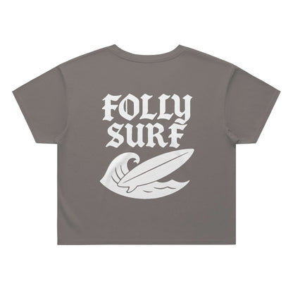 Heavy Faded Surf Crop Womens
