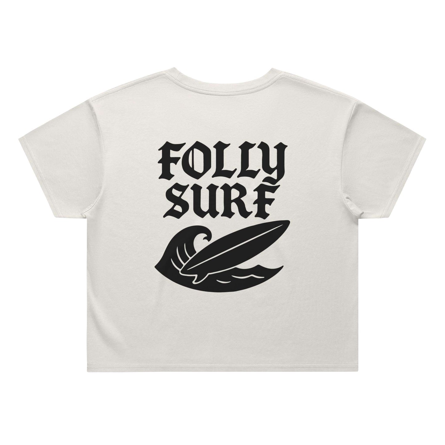 Heavy Faded Surf Crop Womens