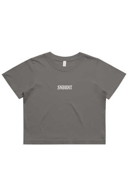 Heavy Gothic Faded Crop Tee